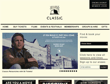 Tablet Screenshot of classiccinemas.com.au